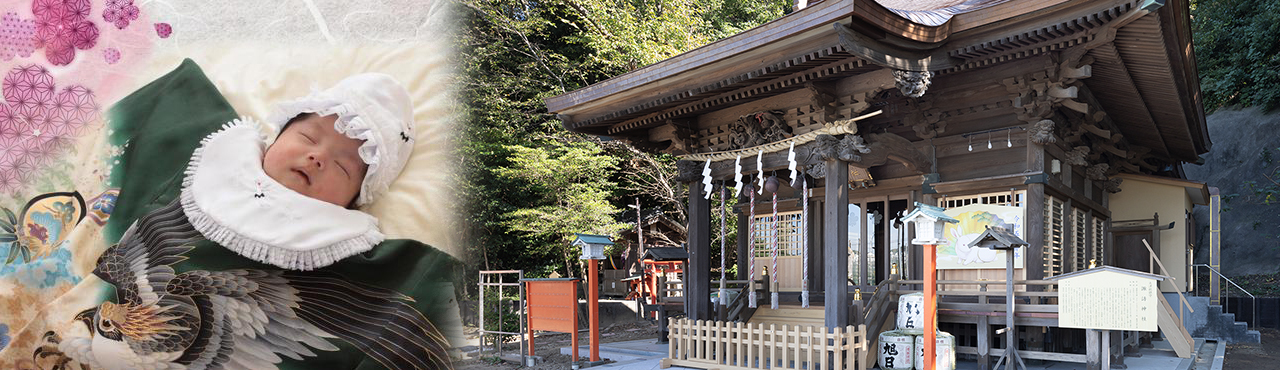 写真大津諏訪神社の境内から社殿